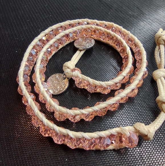 Legend By Shelley Necklace Wrap Limited Edition Multi-Tone Pink Crystals 25" - Picture 12 of 15